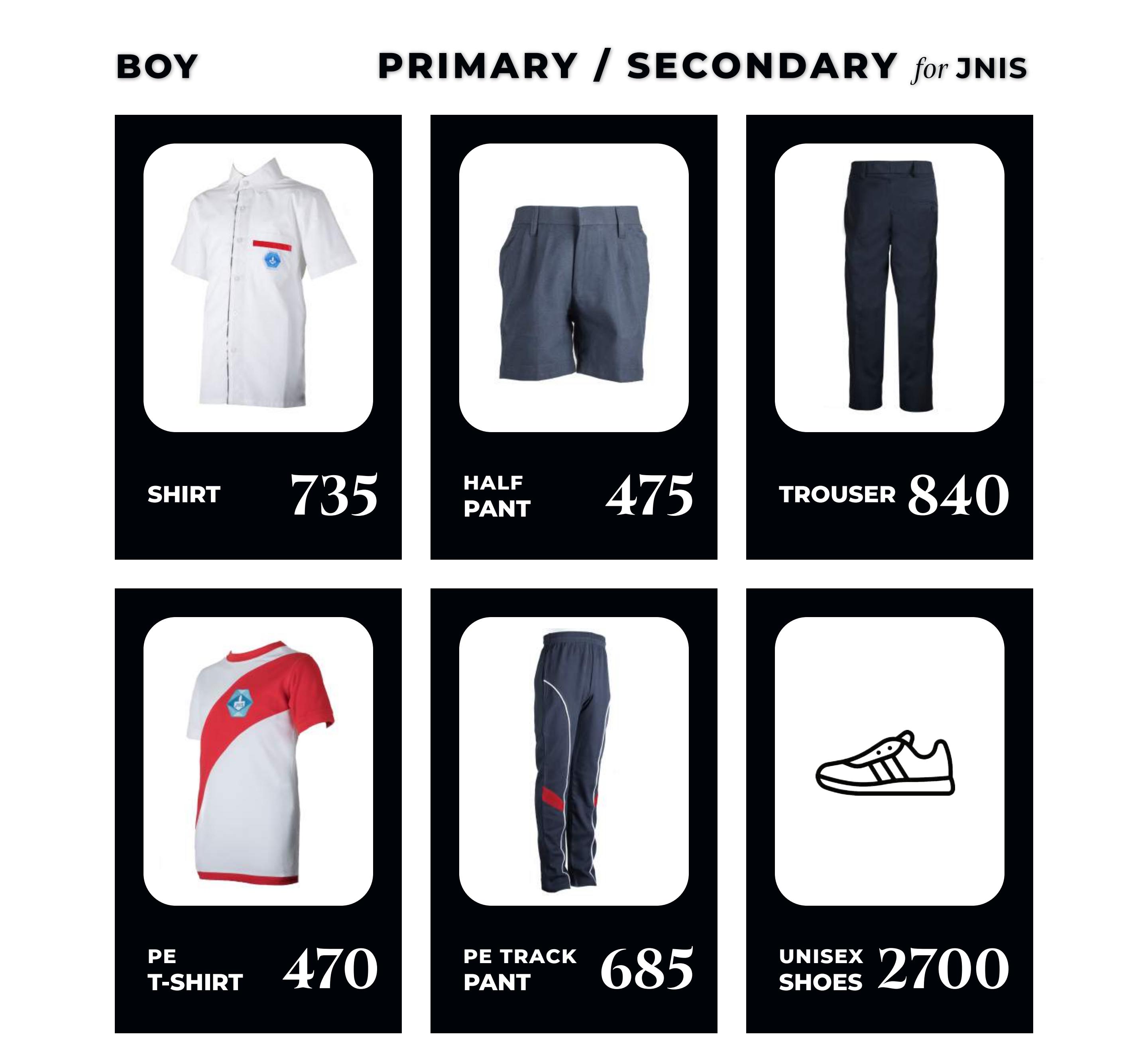 JNIS Boy Primary/Secondary
